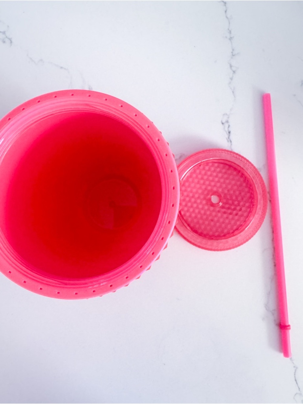 Starbucks Hot Pink Textured Studded Tumbler with Straw - Picture 6 of 6